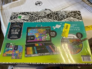 lot 10580 image: Cra-Z-Art Timeless Creations The Art of Coloring, Coloring Studio with Case. (Ocean Vibes)