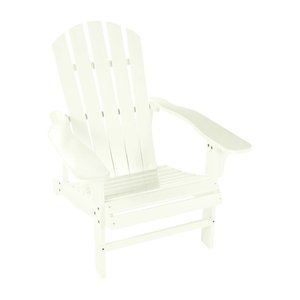 lot 10519 image: Jennings Jennings White Wood Adirondack Chair
