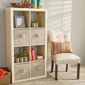 lot 10527 image: Better Homes and Gardens 8-Cube Organizer, black finish