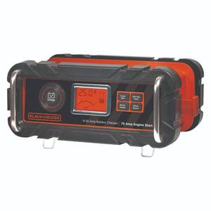 lot 10547 image: BLACK  DECKER 25 Amp Battery Charger with 75 Amp Engine Start (BC25BD)