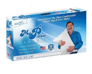 lot 10564 image: MyPillow Classic King Size Pillow, Medium Support