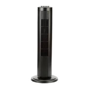 lot 10572 image: Mainstays 27 3-Speed Oscillating Tower Fan, Model# Z10-10NB, Black