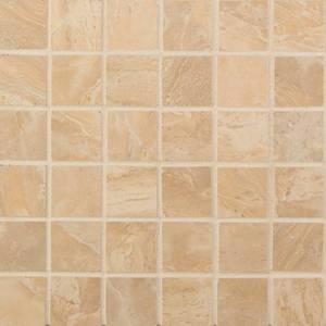 lot 10594 image: MSI Onyx Sand 12 in. x 12 in. x 10 mm Porcelain Mesh-Mounted Mosaic Tile (8 sq. ft.  case)