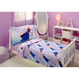 lot 10543 image: Disney Frozen 4-Piece Toddler Bedding Set Unleash the Magic