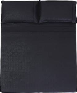 lot 10566 image: Lorient Home Series 1636 Microfiber Sheet Set, Queen, Black