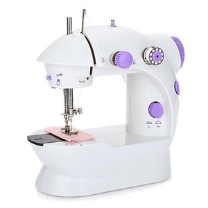 lot 10602 image: Mini Sewing Machine Portable Sewing Machine Electric Sewing Kit with Dual Speed Double Thread