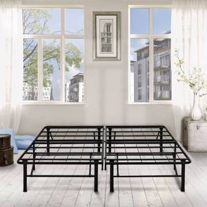 lot 10503 image: Premier 14 Platform Metal Bed Frame with Under Bed Storage