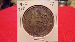 lot 6877 image: 1878-S  Morgan Silver Dollar 7 TF VF
