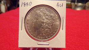 lot 6878 image: 1880 MORGAN DOLLAR - AU