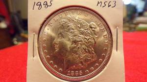 lot 6887 image: 1885 MORGAN SILVER DOLLAR - MS63