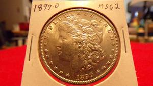 lot 6905 image: 1899-O MORGAN DOLLAR MS62