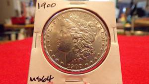 lot 6907 image: 1900 MORGAN DOLLAR MS64