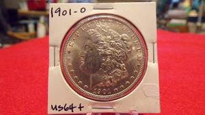 lot 6910 image: 1901-O MORGAN SILVER DOLLAR - MS64