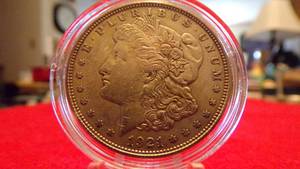 lot 6914 image: 1921  MORGAN SILVER DOLLAR XF