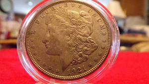 lot 6916 image: 1921-D  MORGAN SILVER DOLLAR XF