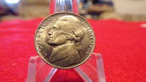 lot 6955 image: 1944-P JEFFERSON NICKEL UNC 40% SILVER