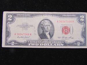 lot 1124 image: 1953 Series $2 Bill
