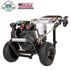lot 5023 image: Simpson MSH3125-S MegaShot 3100 PSI 2.5 GPM Honda GCV190 Engine Gas Pressure Washer