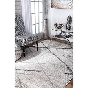 lot 5065 image: nuLOOM Thigpen Contemporary Area Rug, 3 x 5, Grey