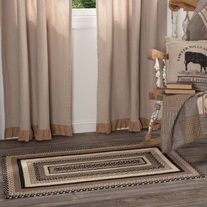 lot 5067 image: VHC Brands Farmhouse Flooring Miller Farm Charcoal Jute Rectangle 27x48 Rug,
