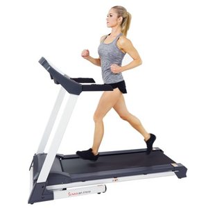 lot 5086 image: Sunny Health & Fitness SF-T7515 Smart Treadmill with Auto Incline, Sound System, Bluetooth and Phone Function