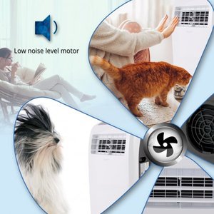 lot 5097 image: SereneLife SLACHT128 12,000 BTU  12,000 BTU Heater Portable 4-in-1 Air Conditioner for Rooms Up to 450 Sq. Ft