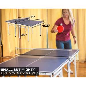 lot 5115 image: STIGA Space Saver Compact Table Tennis Table for Authentic Play at Regulation Height with a Scaled Down Size for Easy Storage