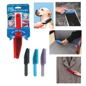 lot 5135 image: Evriholder FURemover SW-250I-AMZ-6, Pet Hair Removal Broom with Squeegee & Telescoping Handle That Extends from 3 - 5, Black & Yellow (SW-250i-FR)