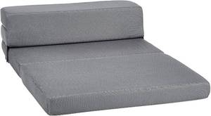lot 5018 image: tri fold foam folding sofa bed for guests twin XL Gray