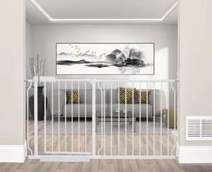 lot 5058 image: ALLAIBB Extra Wide Pressure Mounted Baby Gate Walk Through