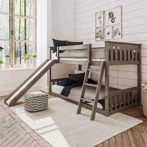 lot 5069 image: Max & Lily 180217-151 Solid Wood Twin Low Bunk Bed