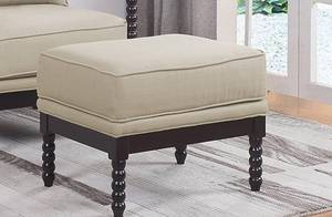 lot 5082 image: Best Master Furniture Accent ottoman, Regular, Beige