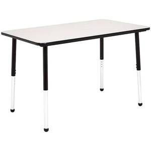 lot 5113 image: Amazonbasics 30 X 48 Inch Rectangular School Activity Kids Table, Ball Glide ...