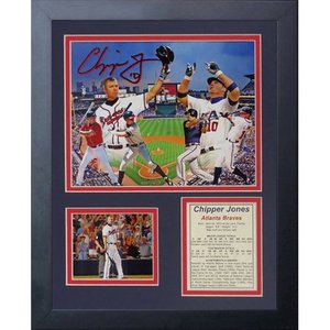 lot 5189 image: Chipper Jones - Collage 11 x 14 Framed