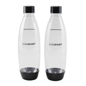 lot 5202 image: SodaStream Black 1L Slim Carbonating Bottles