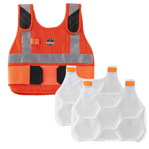 lot 5232 image: Cooling Vest with 2 Ice Packs, Flame Resistant