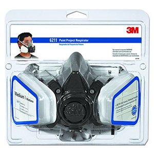 lot 5282 image: 3M Paint Project Respirator, Medium - R6211