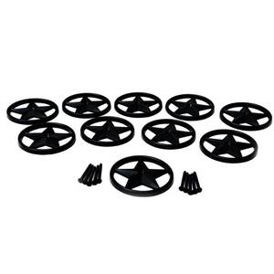 lot 5316 image: OZCO 56624 3-38-inch Decorative Metal Star (10 per Pack)