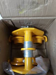 lot 5323 image: LIMICAR Manual Trolley 1 Ton Heavy Duty 2200LBS Push Beam Trolley