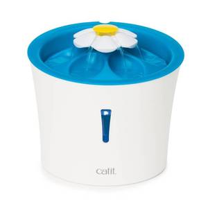 lot 5324 image: Catit LED Flower Water Fountain, Blue