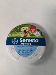 lot 5328 image: Seresto Flea and Tick Collar for Dogs, 8-Month Tick and Flea Control for Dogs Over 18 Lbs