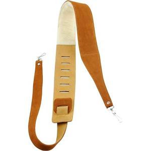 lot 5338 image: Perris Suede Banjo Strap Tan 44.5 To 53 In.