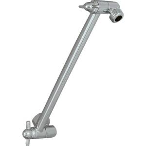 lot 5356 image: Delta Faucet 10-inch Adjustable Extension Shower Arm for Shower Heads, Chrome UA902-PK