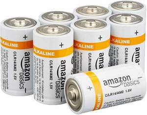 lot 5169 image: AmazonBasics D Cell 1.5 Volt Everyday Alkaline Batteries - Pack of 24