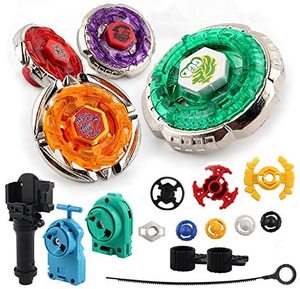 lot 5318 image: Elfnico Battling Tops Metal Fusion Starter Set