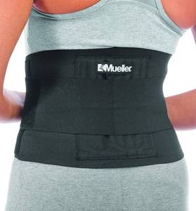 lot 5337 image: Mueller Adjustable Back Brace, Black, SM