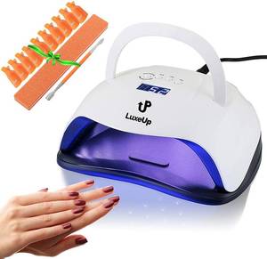 lot 5339 image: LuxeUp 80W UV LED Nail Gel Polish Curing Lamp  Professional Upgrade Design Dual Nail Art Light Set with Motion Detector Fast Dryer Technology
