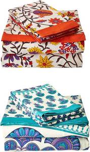 lot 5353 image: TRADITIONAL MAFIA RSES545277 Combo Bed Sheet Set, 90 x 108, Multicolor