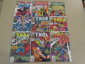 lot 7791 image: Comic Book Lot of 9 The Mighty Thor