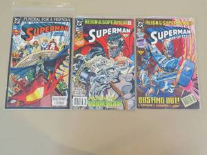 lot 7817 image: Comic Book Lot of 3 Superman